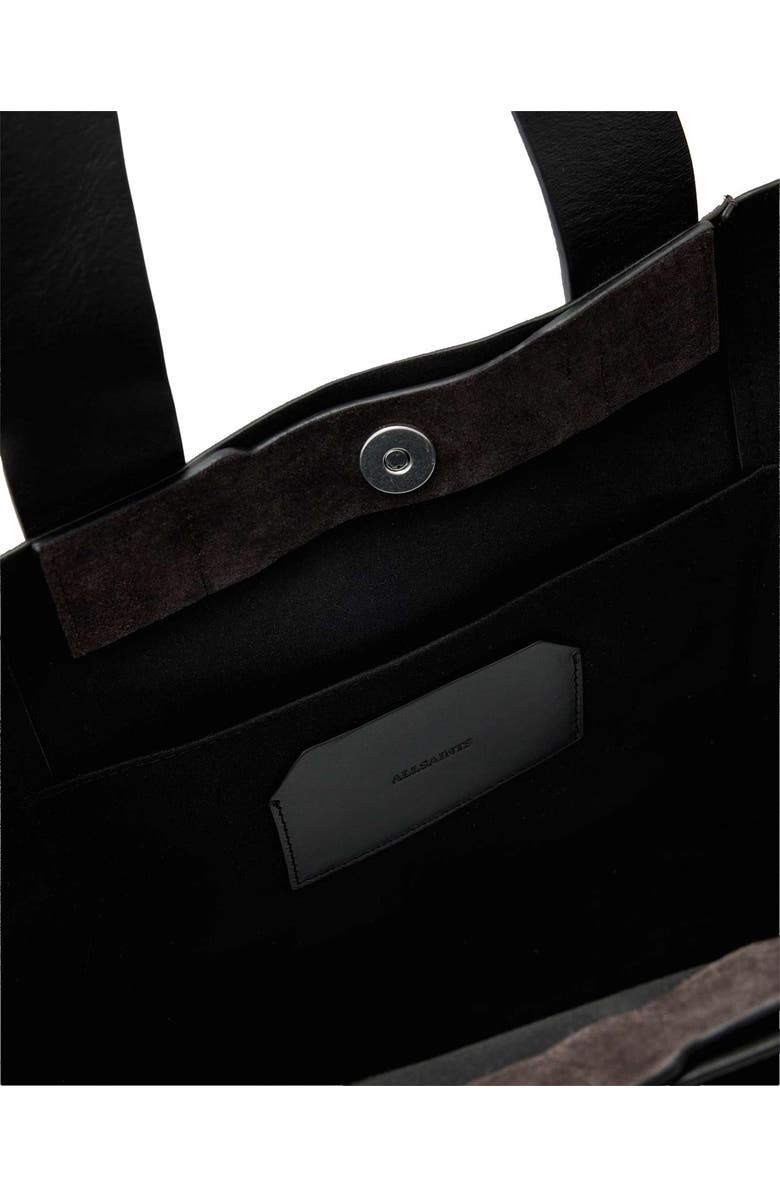 AllSaints Alba Suede East/West Tote, Alternate, color, Bitter Brown