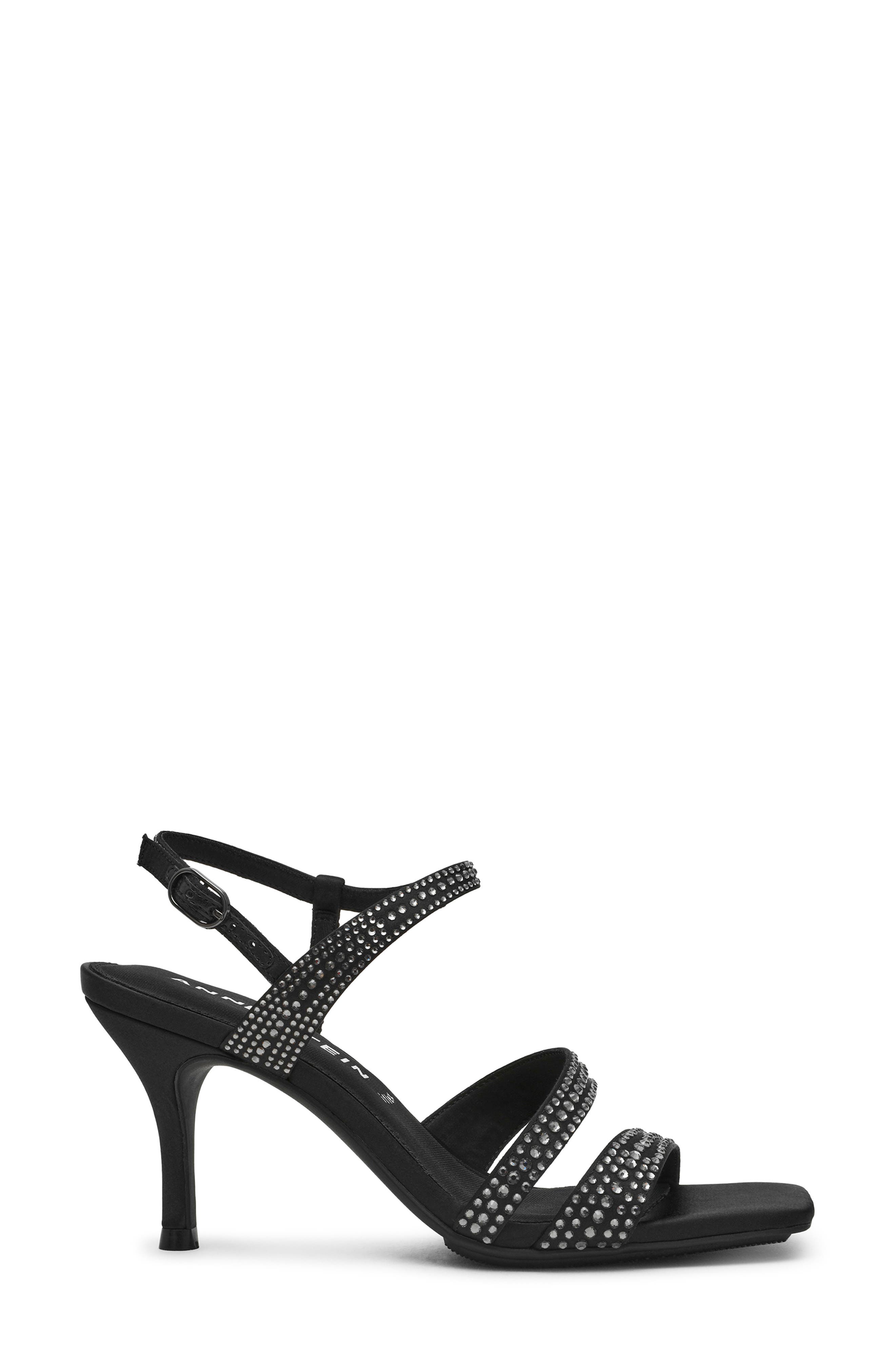 Anne Klein Sonoma Slingback Sandal, Alternate, color, Black Crystal
