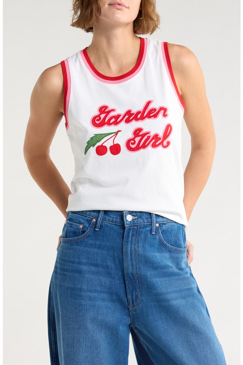 The Court Crusher Cotton Graphic Tank, Main, color, GARDEN GIRL