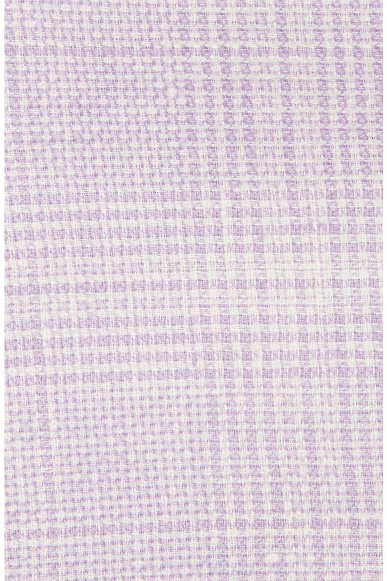 Lavender Plaid Linen Pocket Square, Alternate, color, LAVENDER