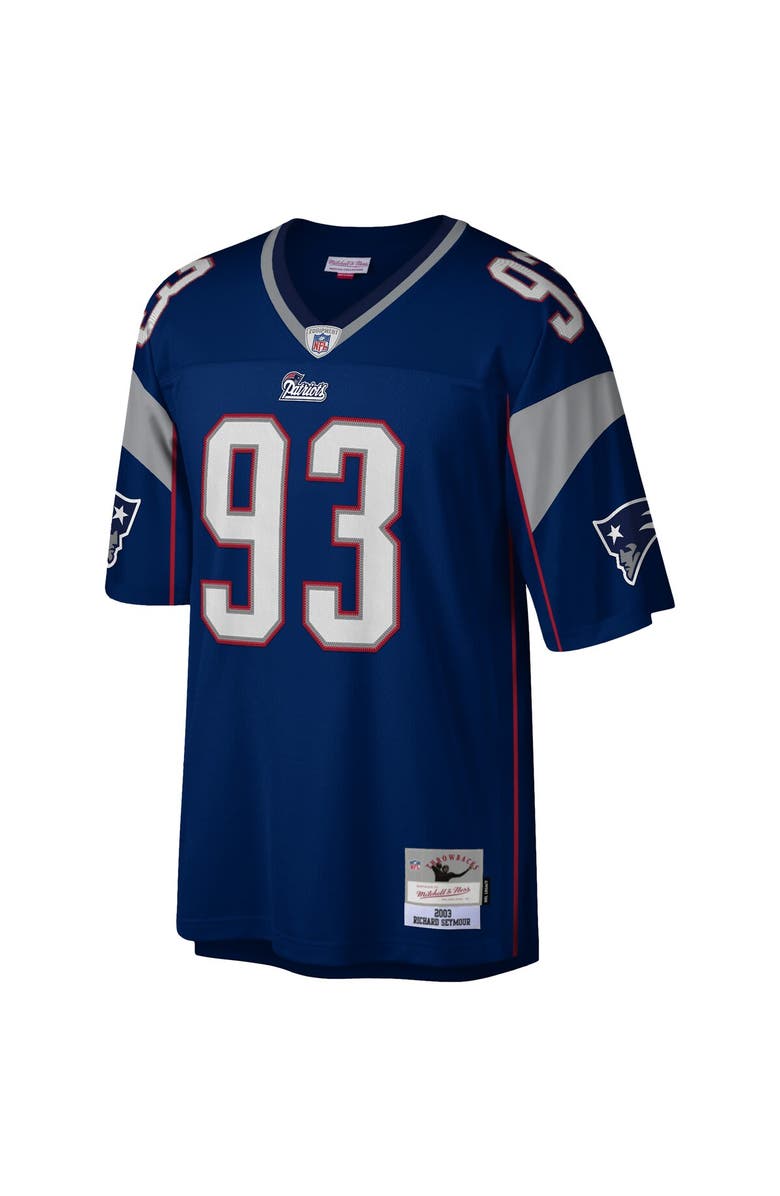 Mitchell & Ness Men's Mitchell & Ness Richard Seymour Navy New England Patriots Legacy Replica Jersey, Alternate, color, Navy