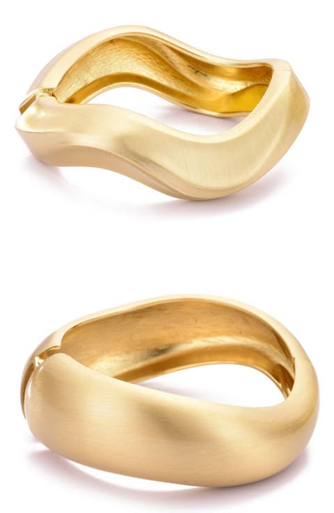 Set of 2 Chunky Cuff Bracelets