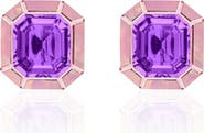 GOSHWARA Mélange Emerald-Cut Stud Earrings