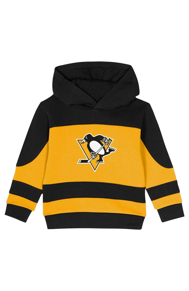 Outerstuff Toddler Black/Gold Pittsburgh Penguins Puck Hero Fleece Hoodie and Sweatpants Set, Alternate, color, Black