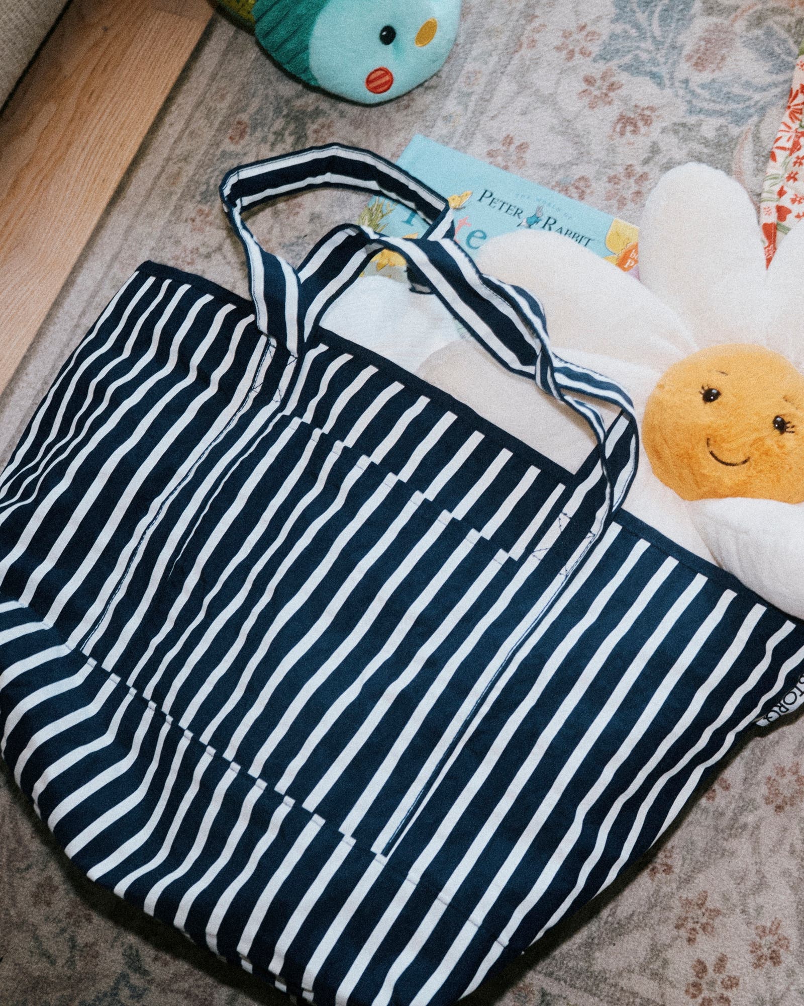 Storq Packable Park Carryall, Alternate, color, Navy Stripe