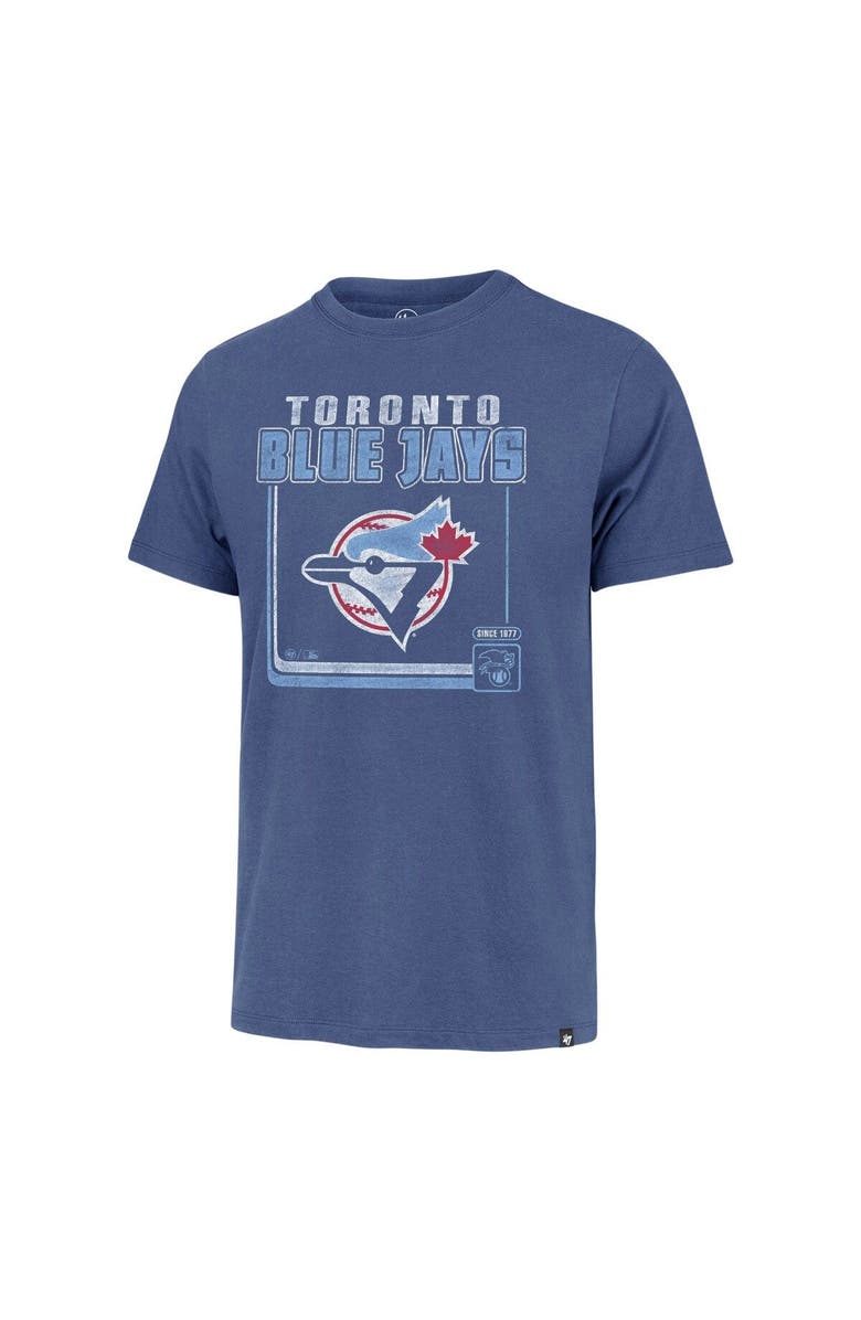 '47 Men's '47  Royal Toronto Blue Jays Cooperstown Collection Borderline Franklin T-Shirt, Alternate, color, 