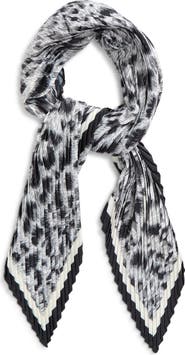 Echo Pleated Spots on Spots Diamond Silk Scarf