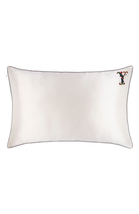 Embroidered Pure Silk Queen Pillowcase (Limited Edition)