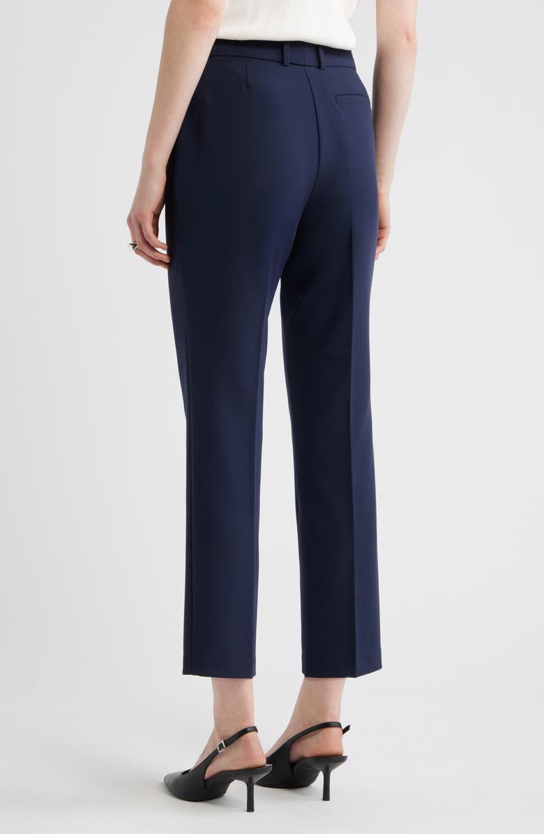 Nordstrom The Lena Slim Cropped Trousers, Alternate, color, Navy Night