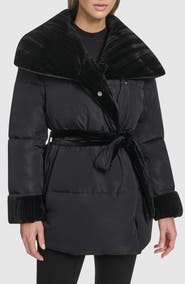 Andrew Marc Emerson Velvet Lined Puffer Coat