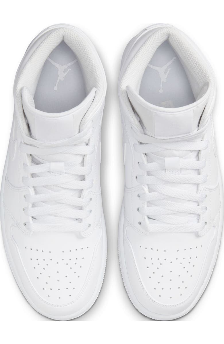 Jordan Air Jordan 1 Mid Sneaker, Alternate, color, White/ White