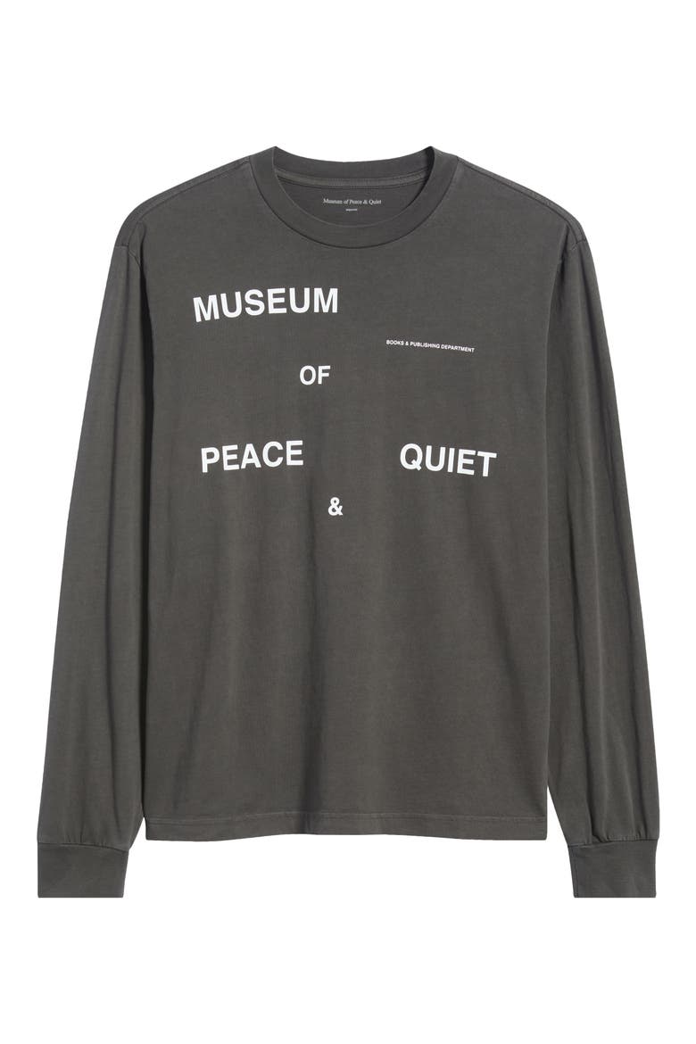 Publishing Dept Long Sleeve Cotton Graphic T-Shirt, Alternate, color, BLACK