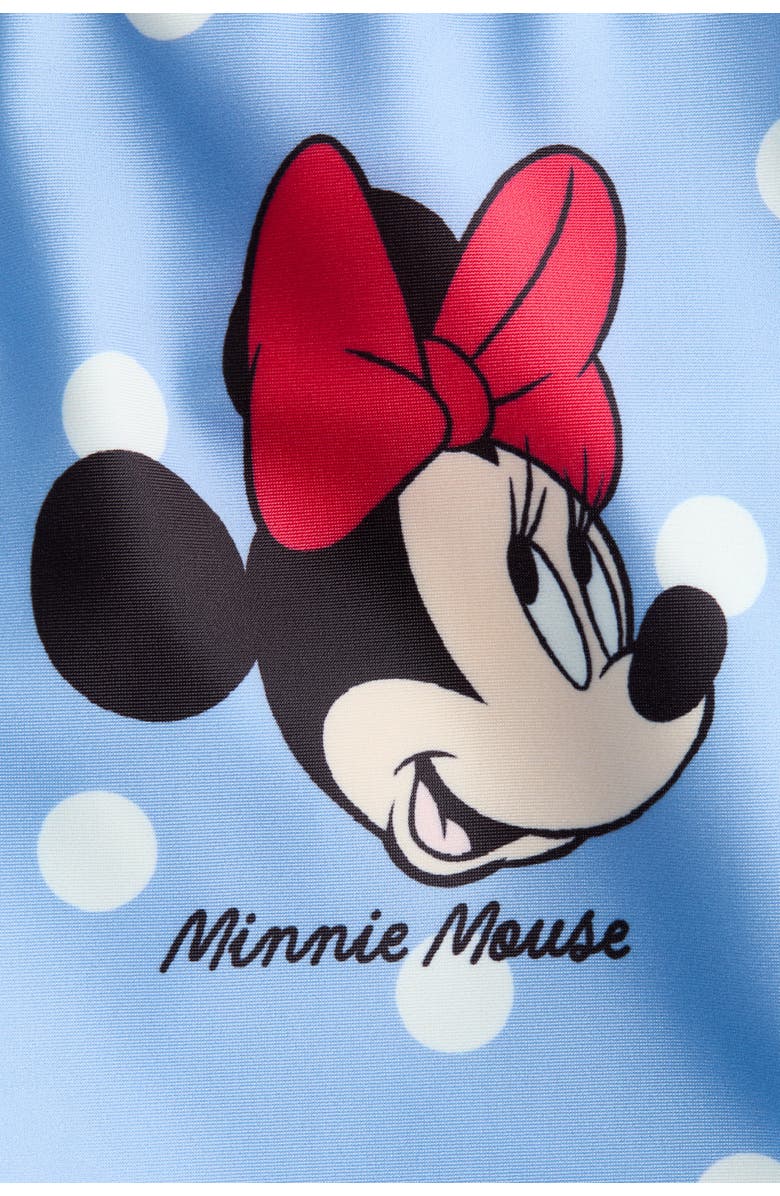 H&M Printed Swimsuit, Alternate, color, Light Blue/Minnie Mouse