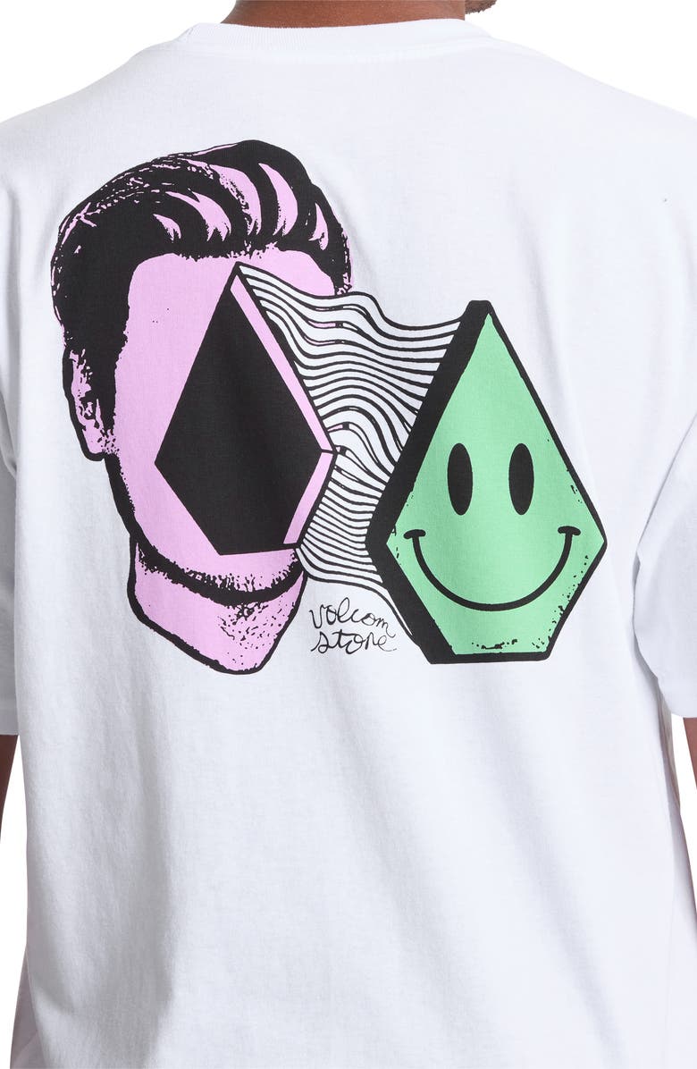 Volcom Aura Cotton Graphic T-Shirt, Alternate, color, White