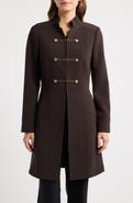 Tahari ASL Military Double Breasted Coat