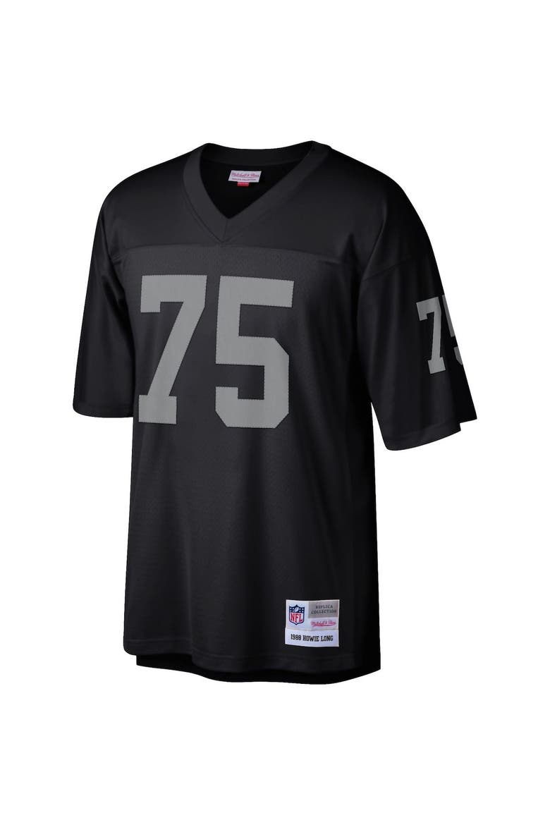 Men's Mitchell & Ness Howie Long Black Las Vegas Raiders Retired Player Legacy Replica Jersey, Alternate, color, Black