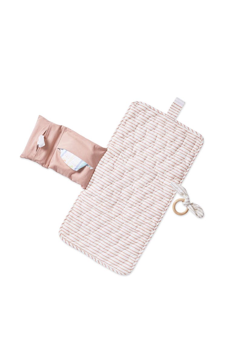 On the Go Coated Organic Cotton Changing Pad, Alternate, color, PETAL