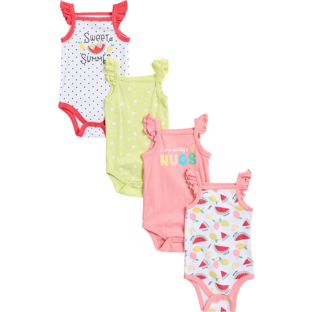 Koala Baby 4-pack Sleeveless Bodysuits In Multi