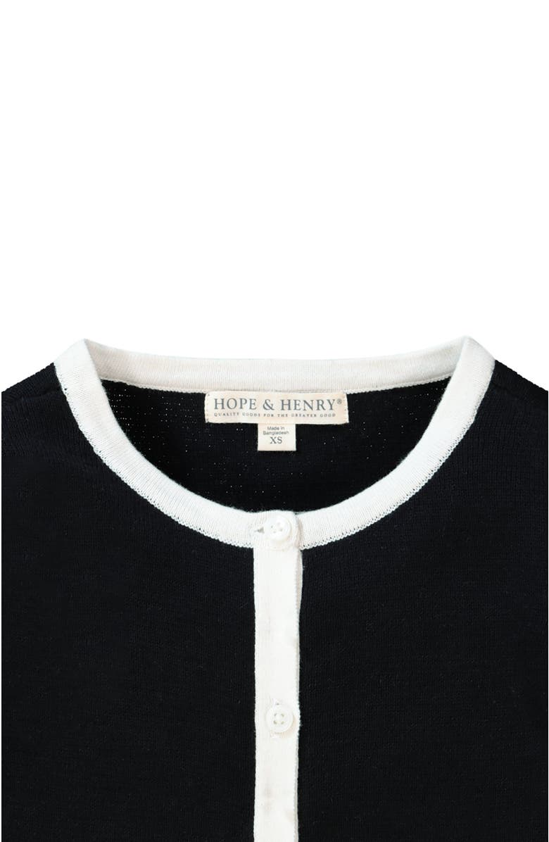 Hope & Henry Girls' Bow Pocket Cardigan, Kids, Alternate, color, 