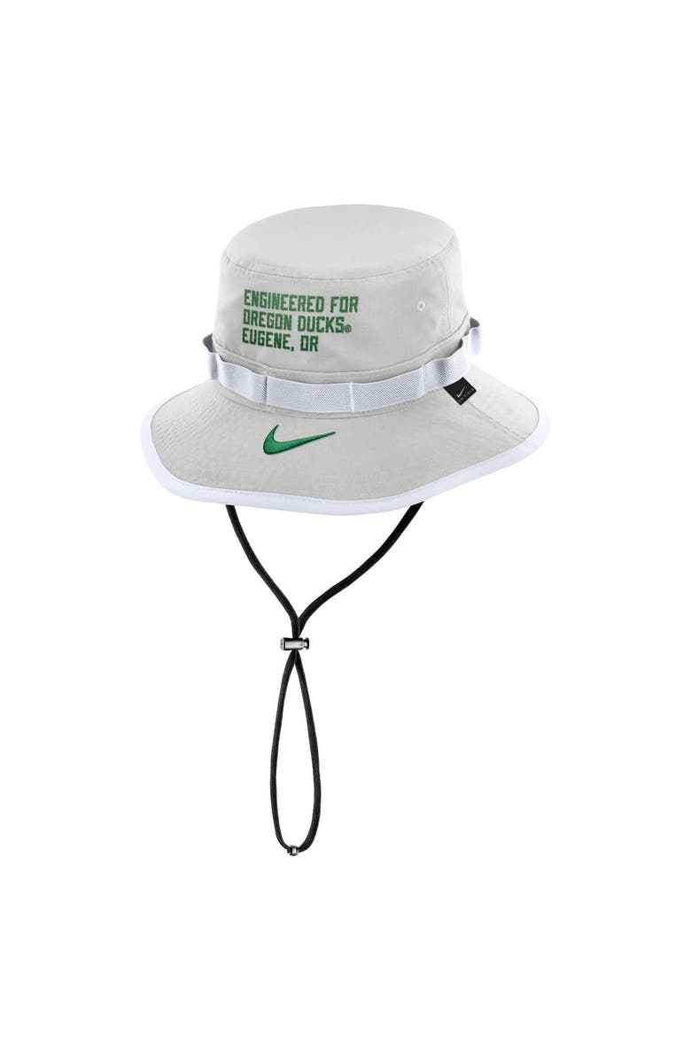 Nike Men's Nike Gray Oregon Ducks 2025 Sideline Apex Boonie Bucket Hat, Alternate, color, 