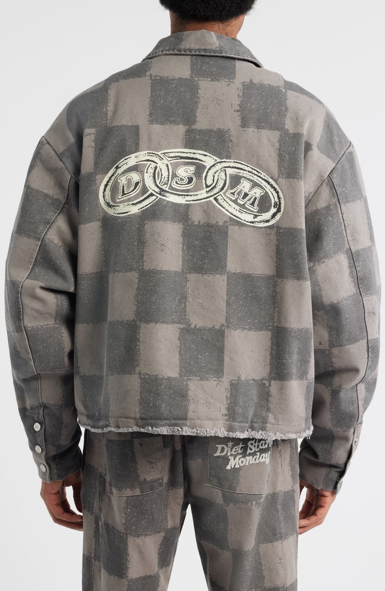 DIET STARTS MONDAY Dylan Jacket, Alternate, color, Checkered Grey
