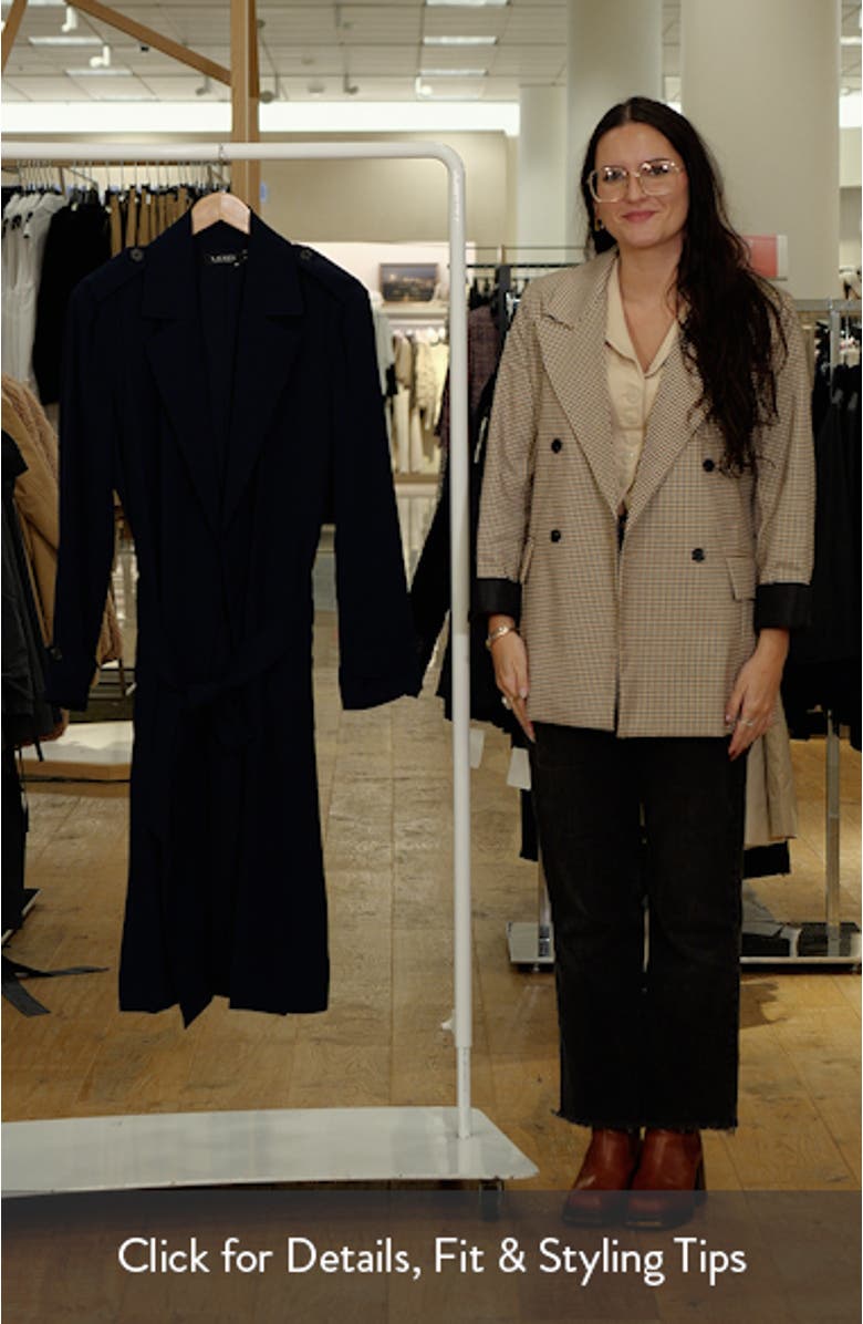 Double-Faced Georgette Wrap Coat, sales video thumbnail