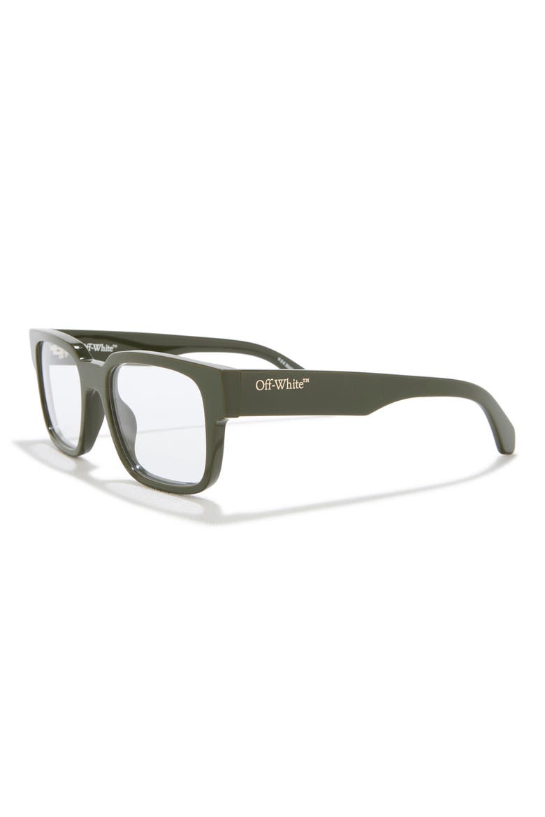 Style 80 Square Optical Glasses, Alternate, color, MILITARY GREEN