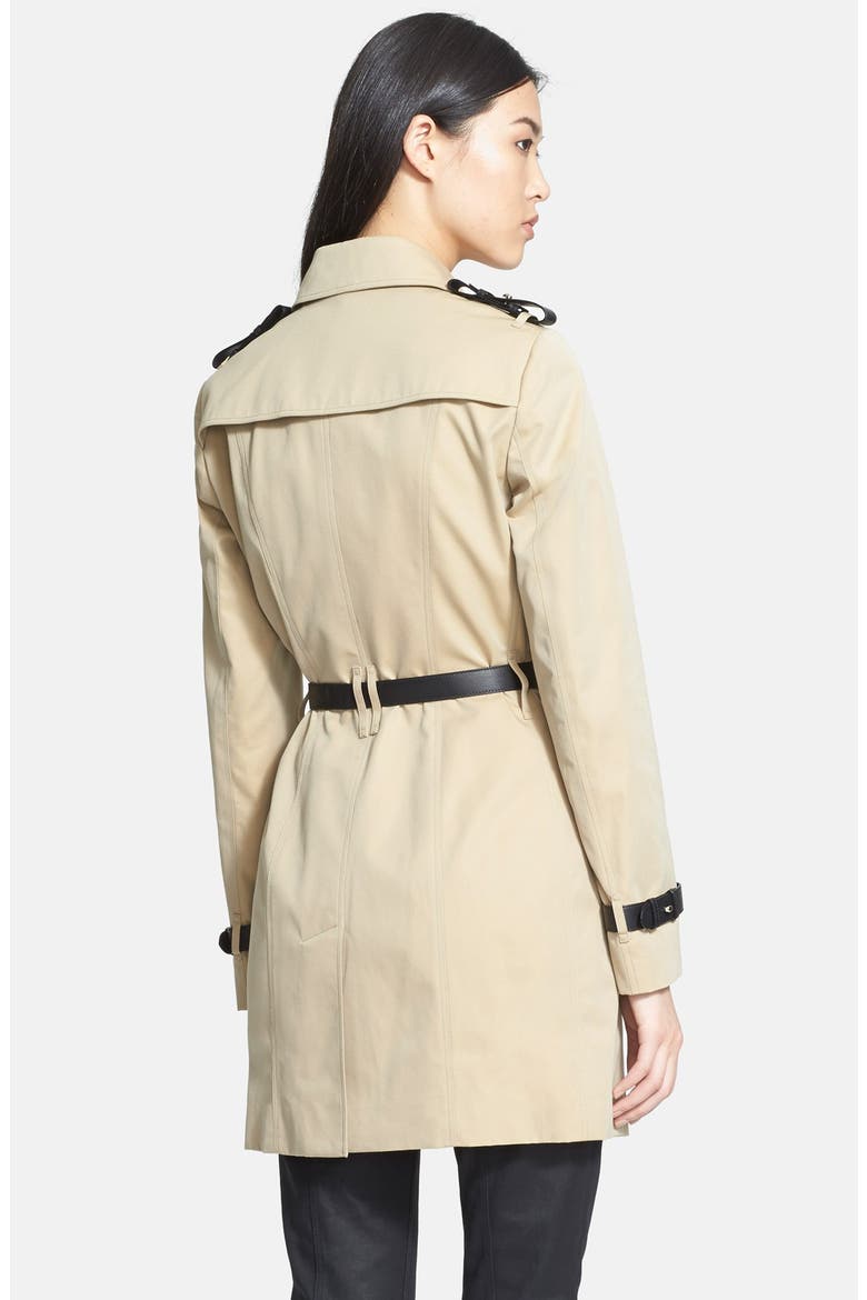 Double Breasted Trench Coat, Alternate, color, HONEY