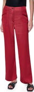 DKNY Contrast Stitch Straight Leg Pants