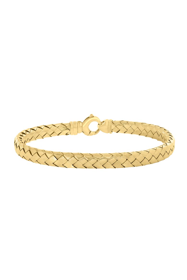 14K Yellow Gold Golden Infinity Bracelet, Main, color, Metallic Gold