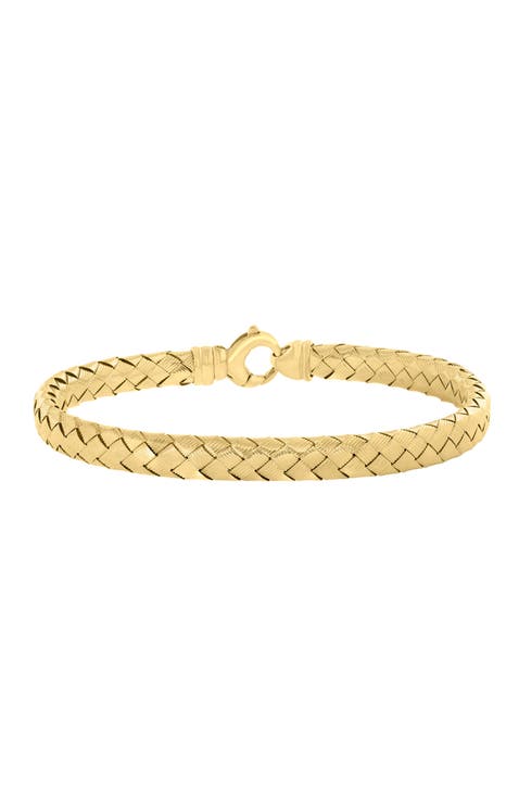 14K Yellow Gold Golden Infinity Bracelet