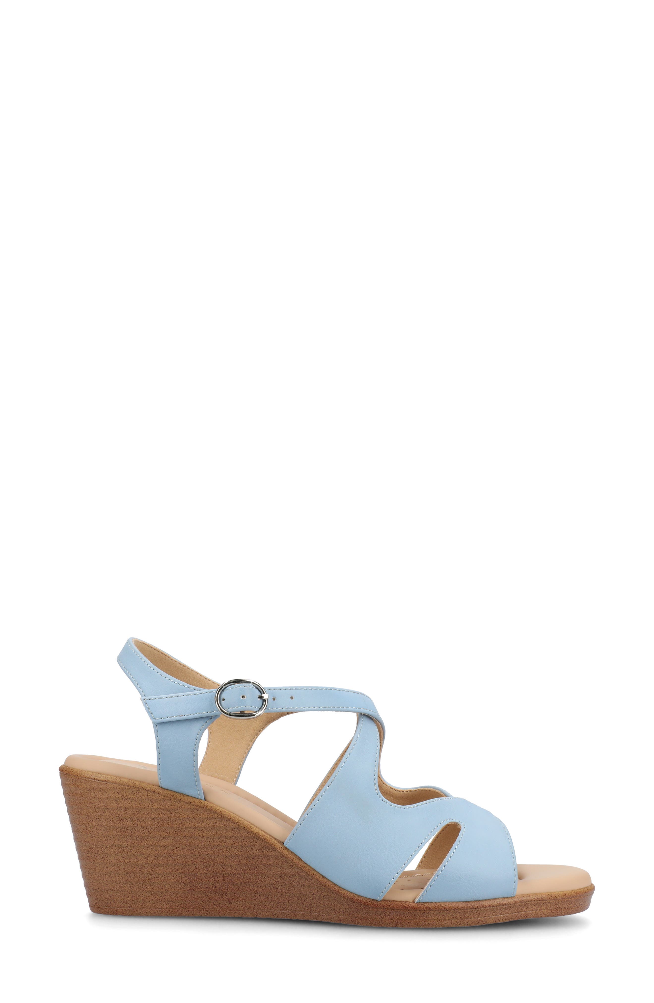 Kedzie II Wedge Sandal - Extra Wide Width Available, Alternate, color, BLUE