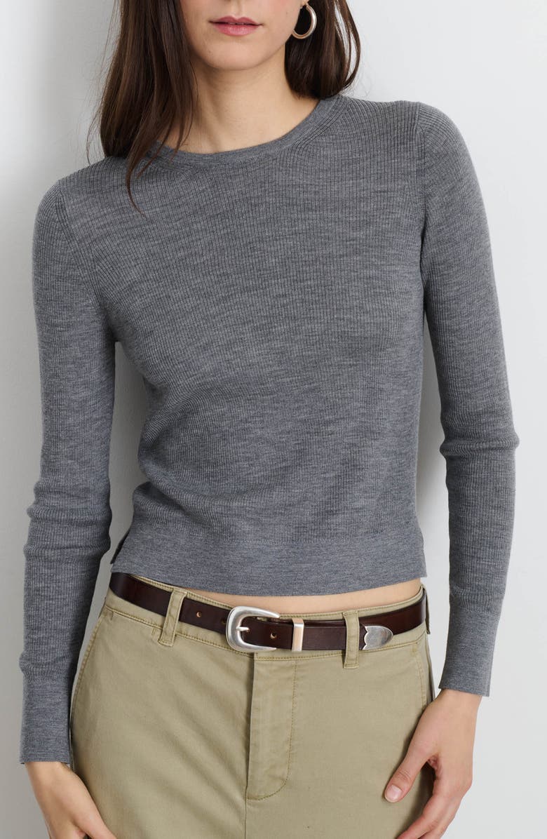 Alex Mill Ava Fine Gauge Merino Wool Sweater, Main, color, 