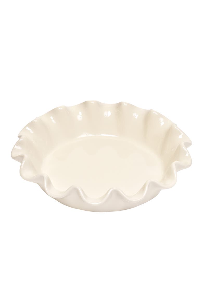 HR Ceramic 10-inch Ruffled Pie Dish, Main, color, Clay