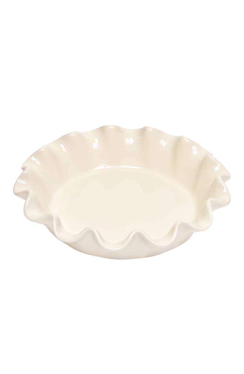 Emile Henry HR Ceramic 10-inch Ruffled Pie Dish, Main, color, Clay
