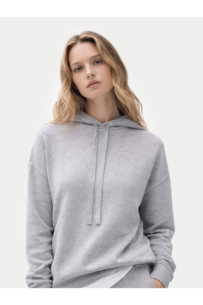 Cashmere Pullover Hoodie, Alternate, color, high rise