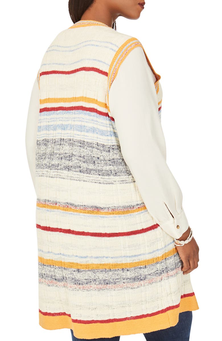 Foxcroft Nico Stripe Sweater Vest, Alternate, color, 