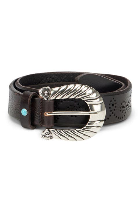 Carson Perforated Leather Belt