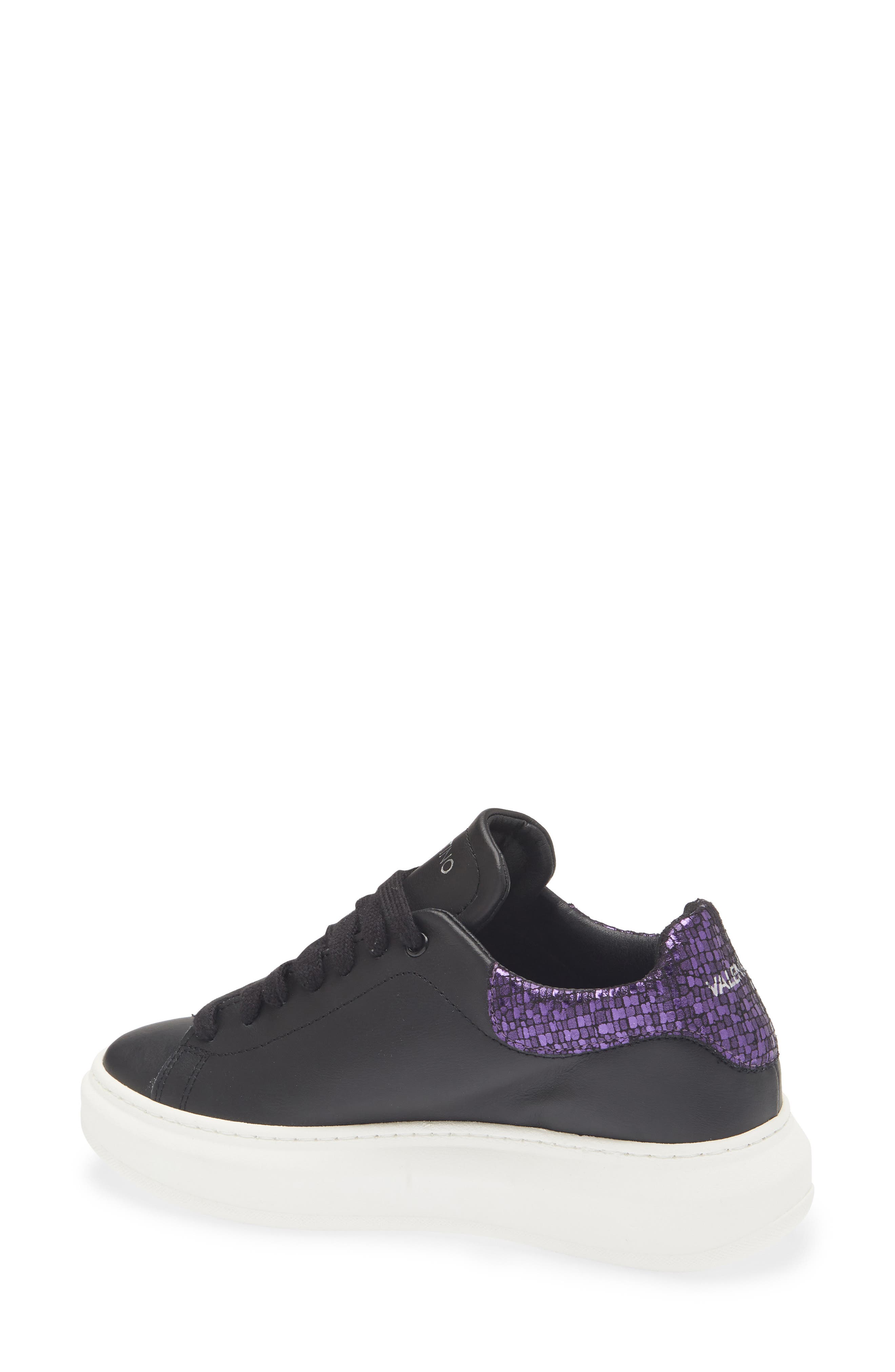 VALENTINO BY MARIO VALENTINO Fresia Vintage Low Top Sneaker, Alternate, color, Black Purple