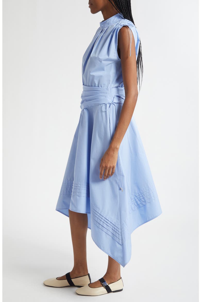 Ruched Handkerchief Midi Dress, Alternate, color, OXFORD BLUE