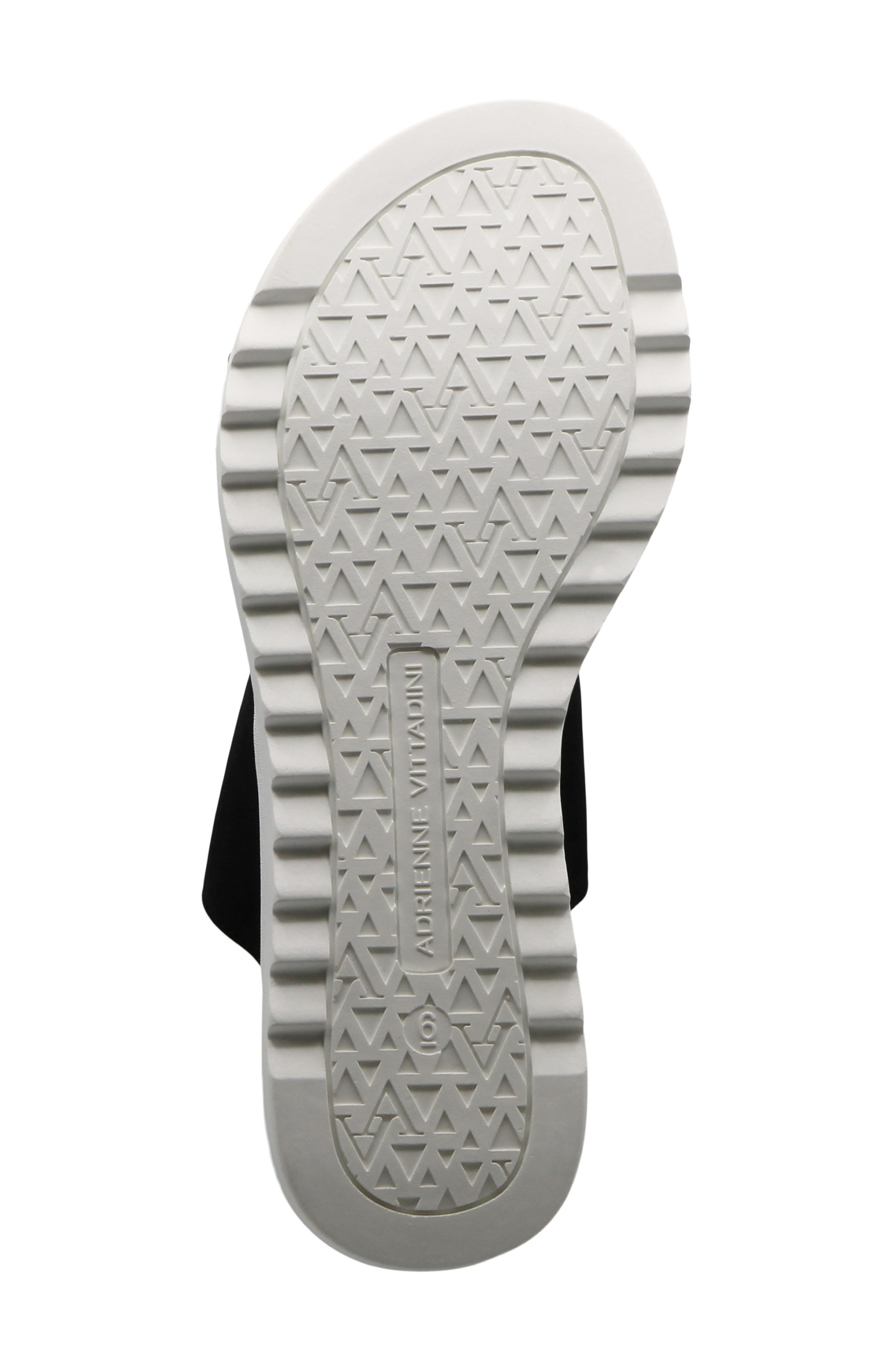 Adrienne Vittadini Cara 3 Wedge Slide Sandal, Alternate, color, Black Mesh