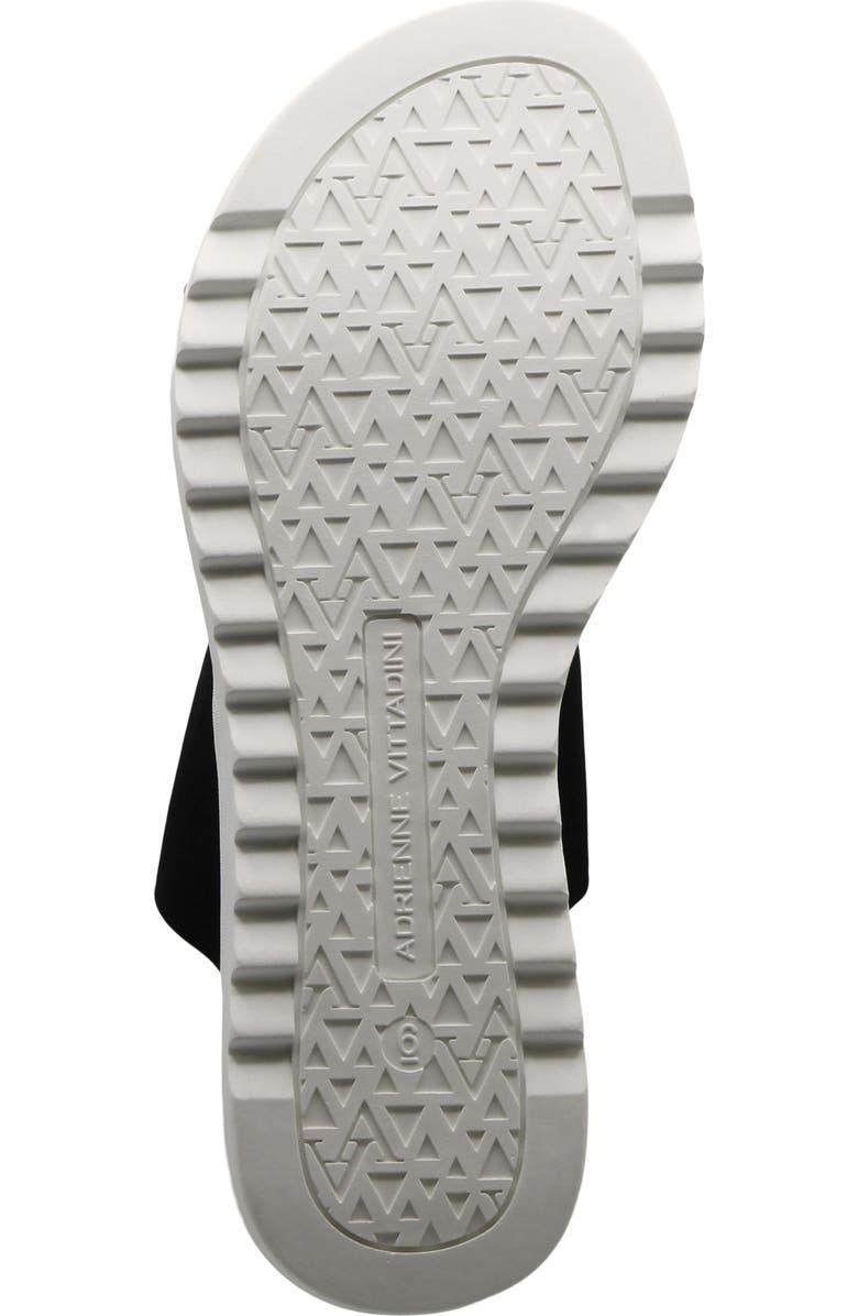 Adrienne Vittadini Cara 3 Wedge Slide Sandal, Alternate, color, Black Mesh