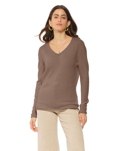 Ultra-Light Pure Cashmere V-Neck Sweater