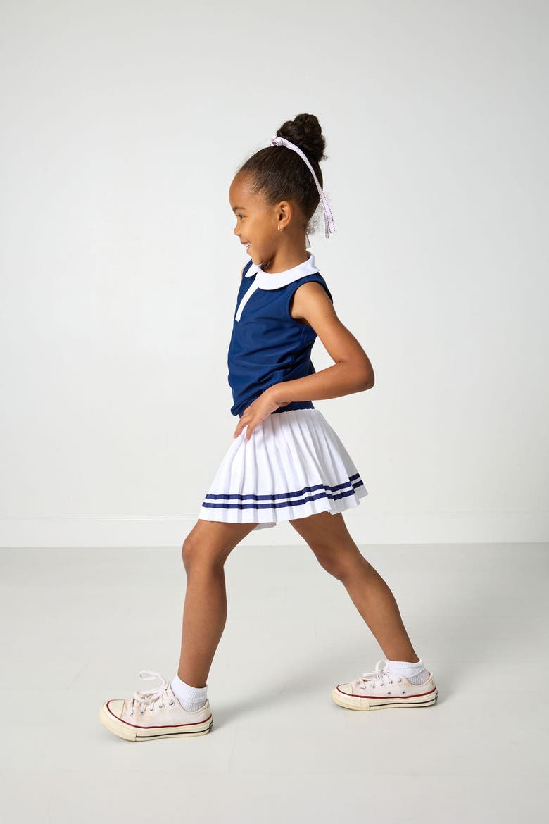 Pleated Skort, Alternate, color, White