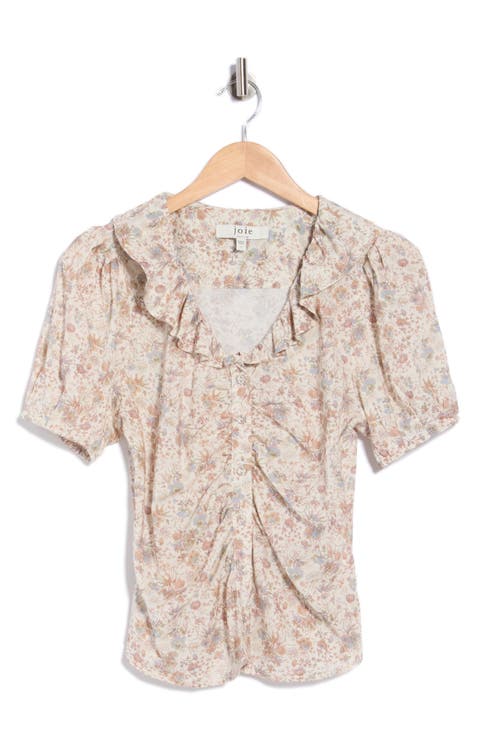 Floral Ruffle Shirt