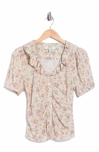 Floral Ruffle Shirt