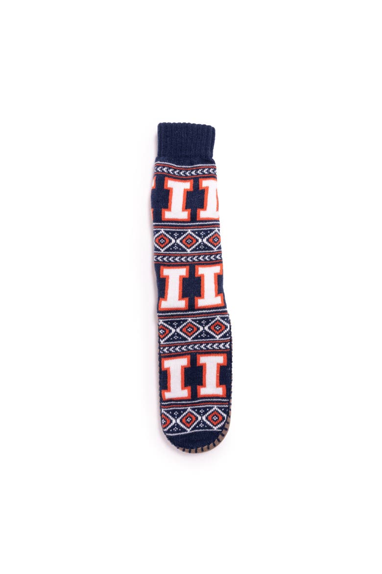 Gameday Slipper Socks, Alternate, color, Illinois