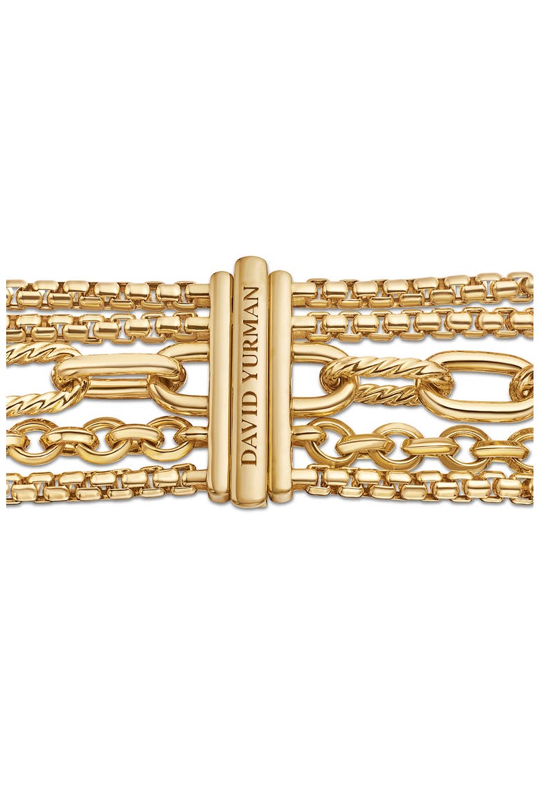 Multirow Chain Bracelet in 18K Yellow Gold, Alternate, color, 18K YELLOW GOLD