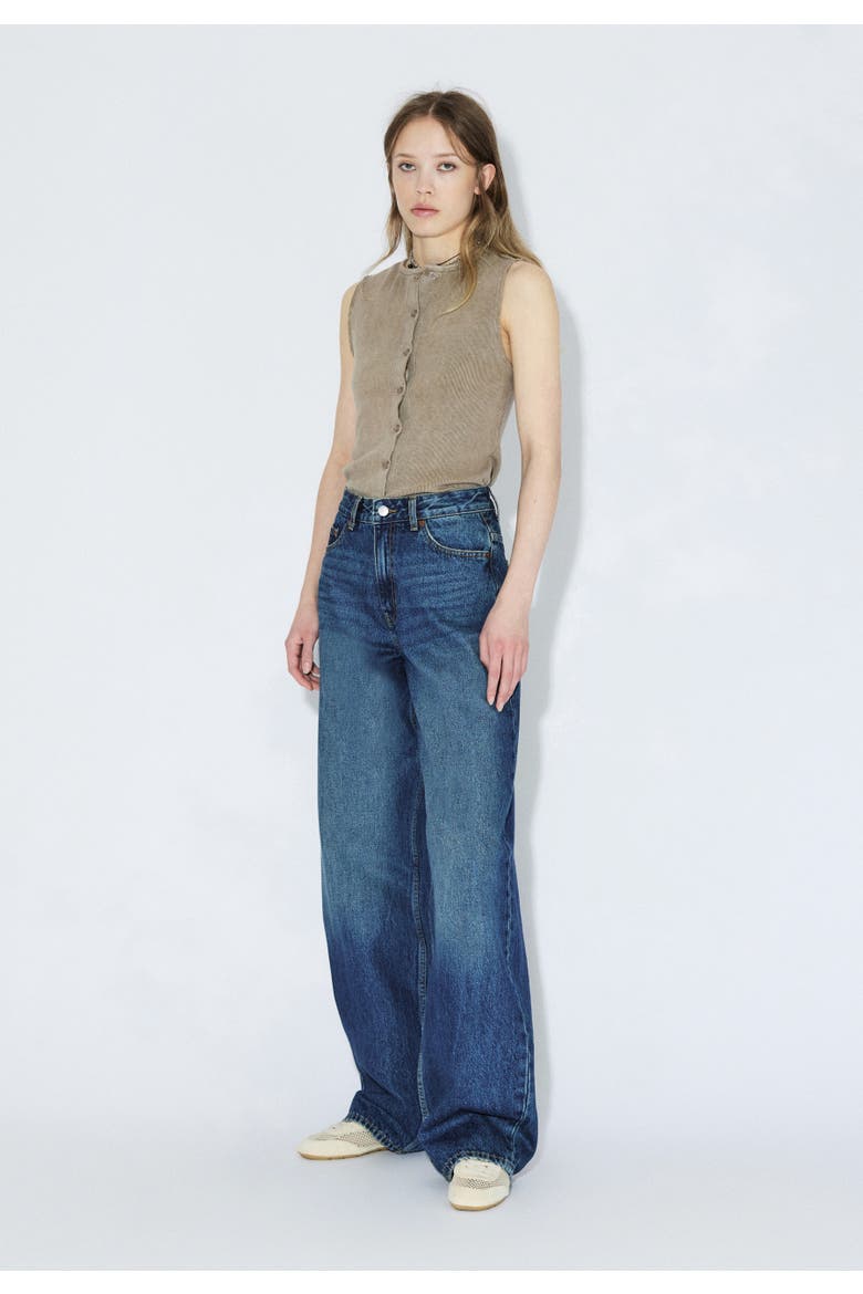 Donna High Relaxed Jeans, Alternate, color, Stream Dark Fade Vintage
