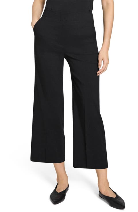 パンツ THEORY Woman Pants Black O1109202 001 Theory womens Waist Pl Business Casual Pants, Black, 0 US at